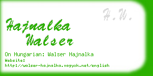 hajnalka walser business card